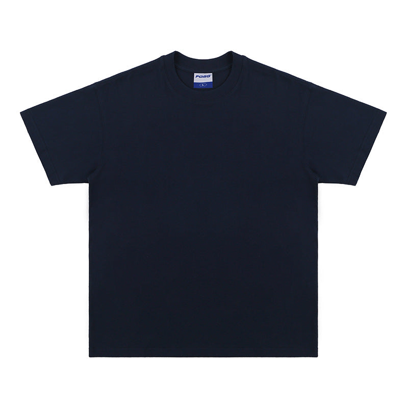 Oversize Loose Cotton Solid Color T-shirt For Men And Women - Fine Art