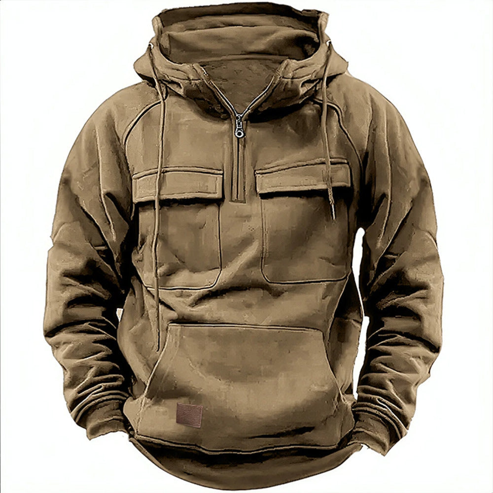 Men's Zip-up Hoodies Sweatshirt With Drawstring And Pocket Design Fashion Casual Sports Sweatshirt - Exclusive Edition