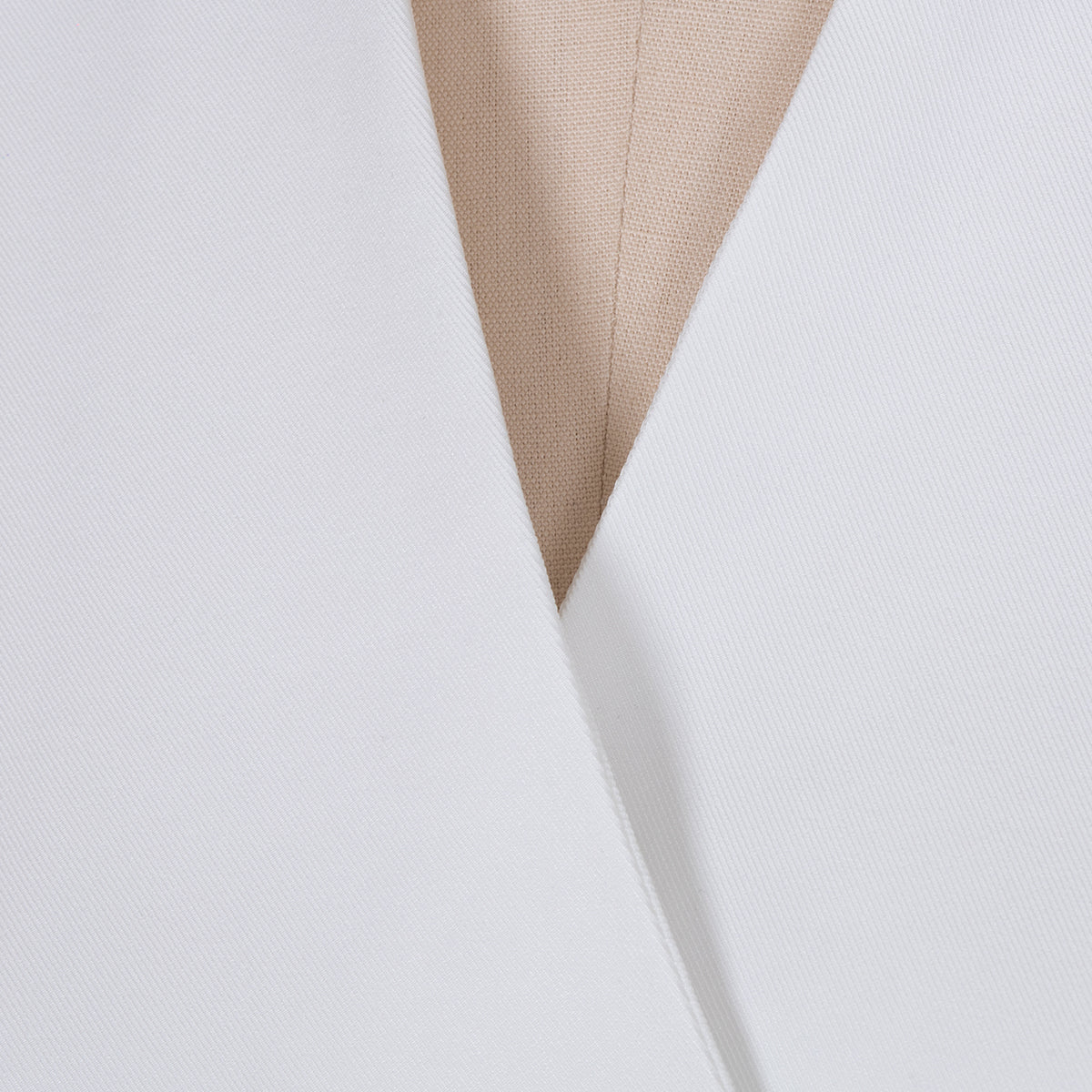 White Lapel Blazers - Artistic Decor