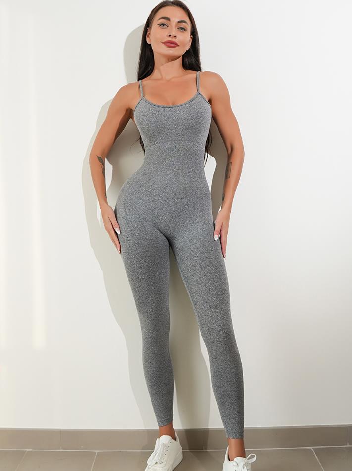 Womens Sexy Unitard One Piece Jumpsuit Spaghetti Strap Tummy Control Rompers Sleeveless Bodysuits Outfits - Home Decor