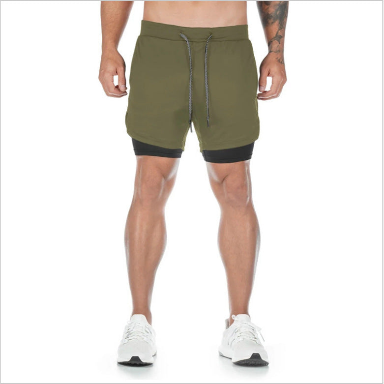 Summer Running Shorts Men 2 in 1 Sports Shorts - Home Decor