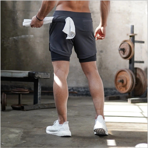Summer Running Shorts Men 2 in 1 Sports Shorts - Home Decor