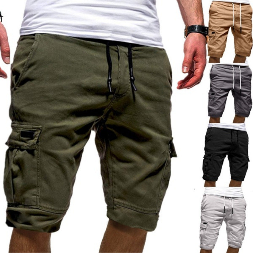 Men Casual Jogger Sports Cargo Shorts Military Combat Workout Gym Trousers Summer Mens Clothing - Home Decor