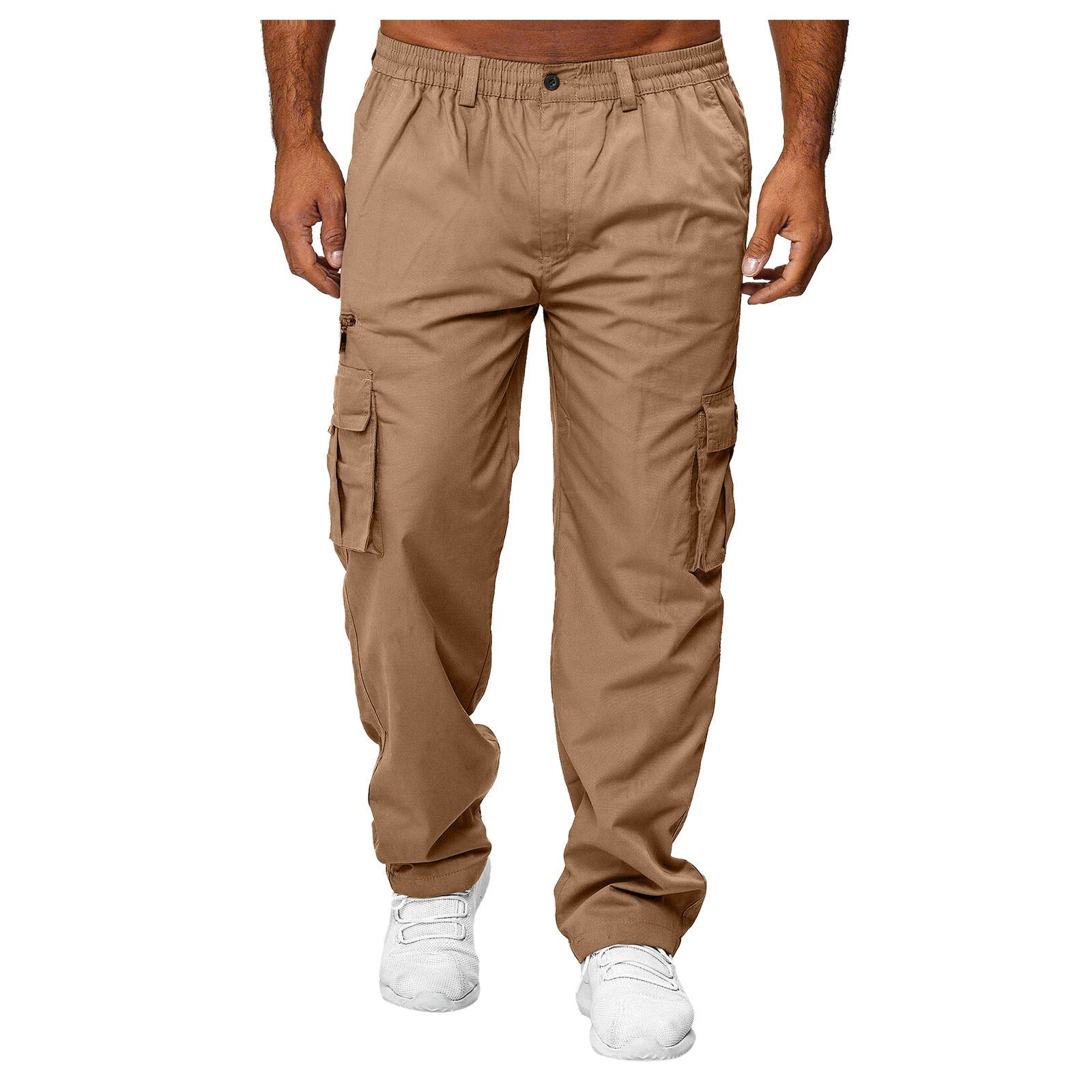 Men's Casual Multi-pocket Loose Straight Cargo Pants - Premium Canvas