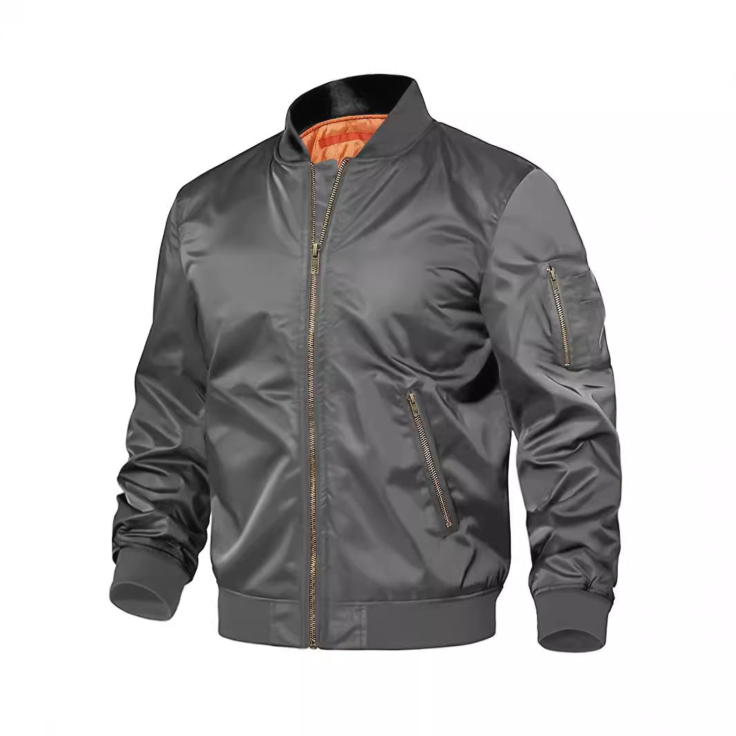 Mens Jacket New Spring Autumn Male Baseball Jackets Pilot Men Outwear Coat Zipper Men's Uniform - Fine Art