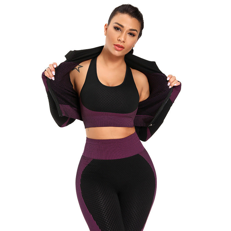 Women's Yoga Gym Set | Seamless Fitness Activewear - Gallery Edition