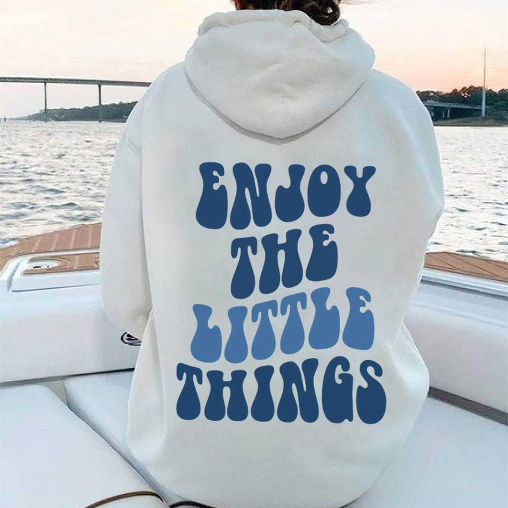 Hoodie Back Text Oversized Hoodie - Premium Canvas