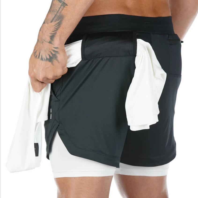Summer Running Shorts Men 2 in 1 Sports Shorts - Home Decor