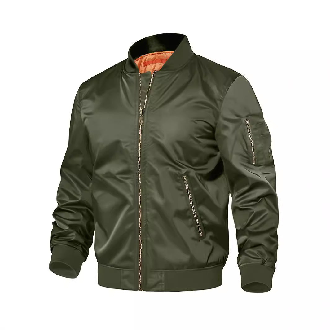Mens Jacket New Spring Autumn Male Baseball Jackets Pilot Men Outwear Coat Zipper Men's Uniform - Fine Art