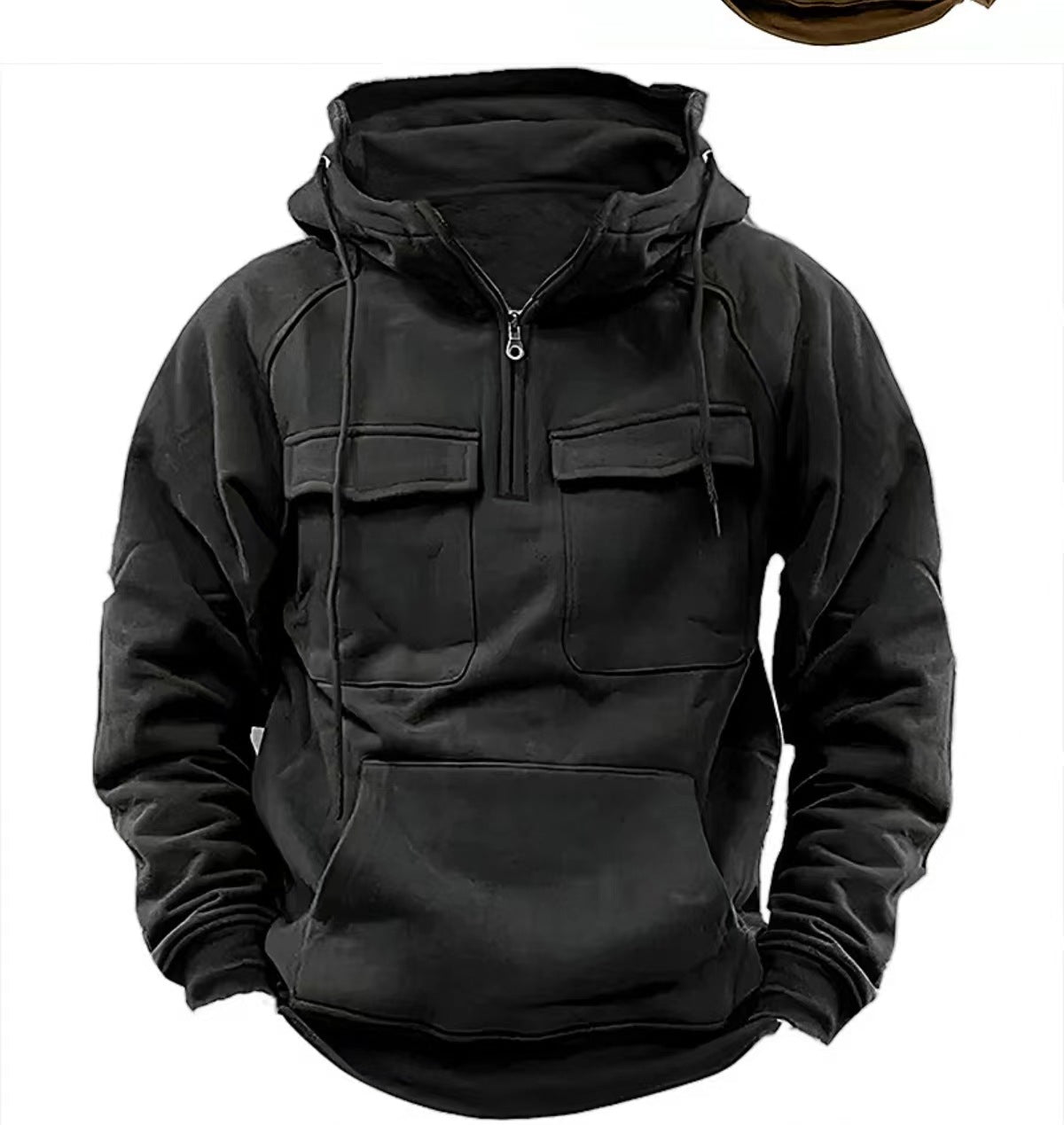 Men's Zip-up Hoodies Sweatshirt With Drawstring And Pocket Design Fashion Casual Sports Sweatshirt - Exclusive Edition