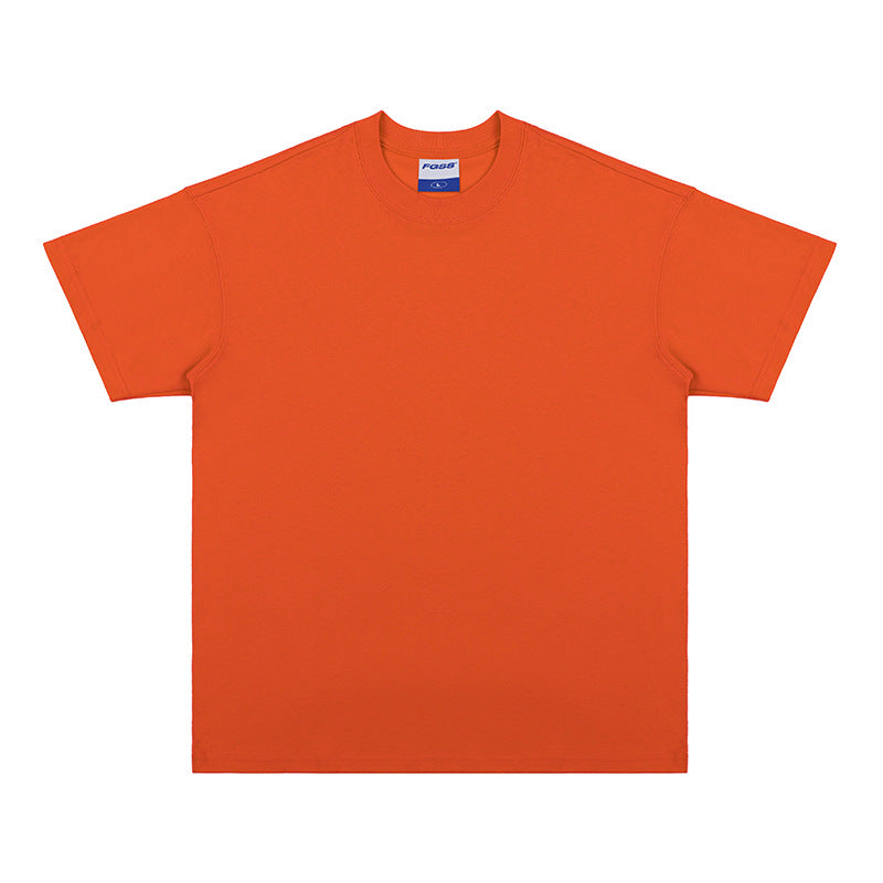 Oversize Loose Cotton Solid Color T-shirt For Men And Women - Fine Art