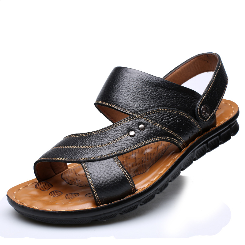 Men's Summer Sandals | Adjustable Beach Slide Sandals - Modern Print