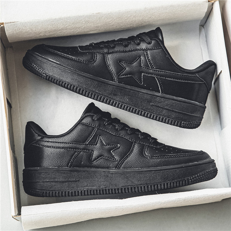 Men's Thick Sole White Sneakers | Casual Fashion Shoes - Home Decor