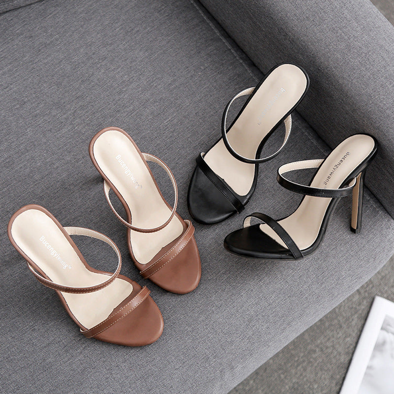 Women's Stiletto Heel Sandals | Elegant Dress Shoes - Artistic Decor