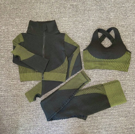 Women's Yoga Gym Set | Seamless Fitness Activewear - Gallery Edition