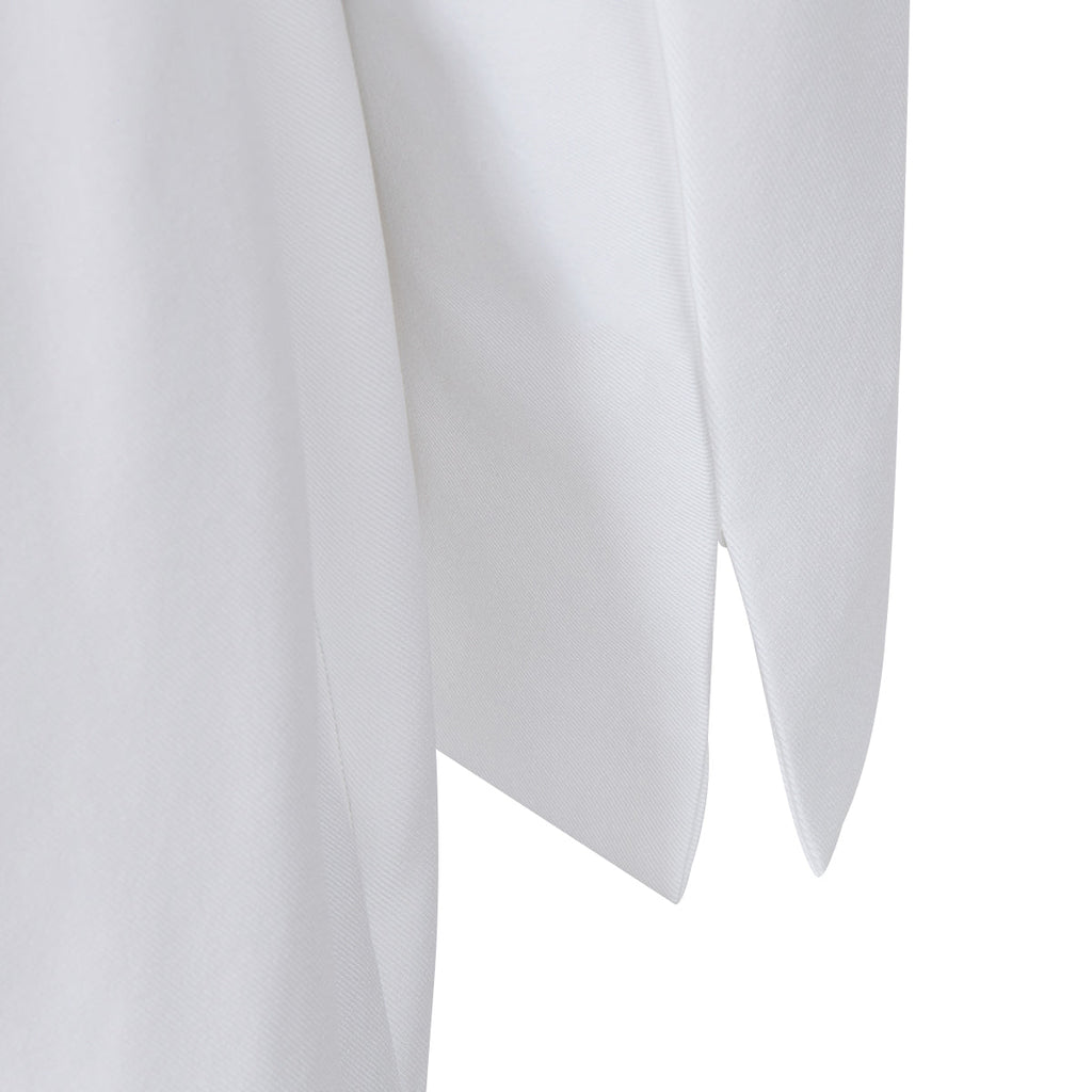 White Lapel Blazers - Artistic Decor