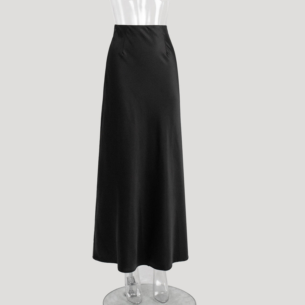 Fishtail Skirt Satin Satin Long - Exclusive Edition