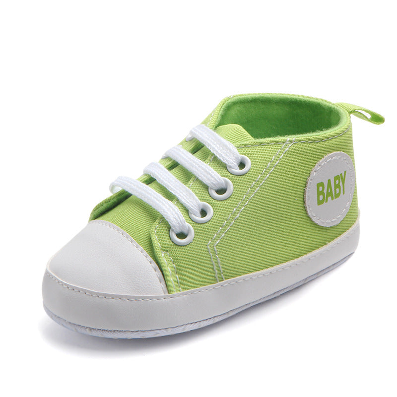 Baby Canvas Sports Sneakers | First Walkers Anti-Slip Shoes - Artistic Decor