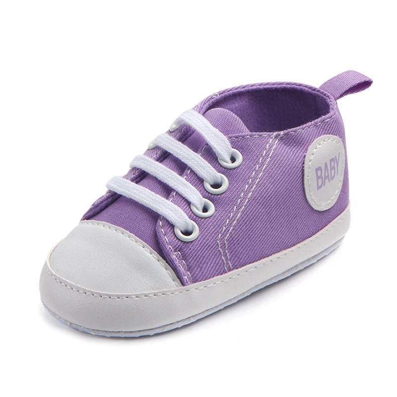 Baby Canvas Sports Sneakers | First Walkers Anti-Slip Shoes - Artistic Decor