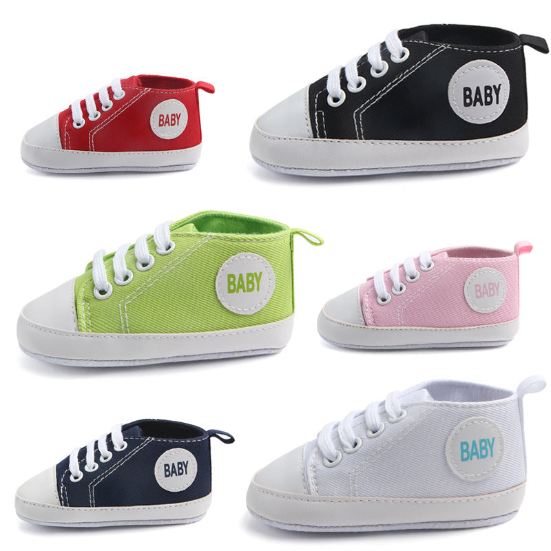 Baby Canvas Sports Sneakers | First Walkers Anti-Slip Shoes - Artistic Decor