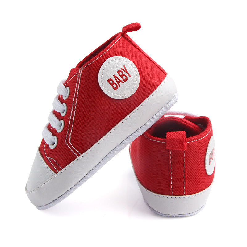 Baby Canvas Sports Sneakers | First Walkers Anti-Slip Shoes - Artistic Decor
