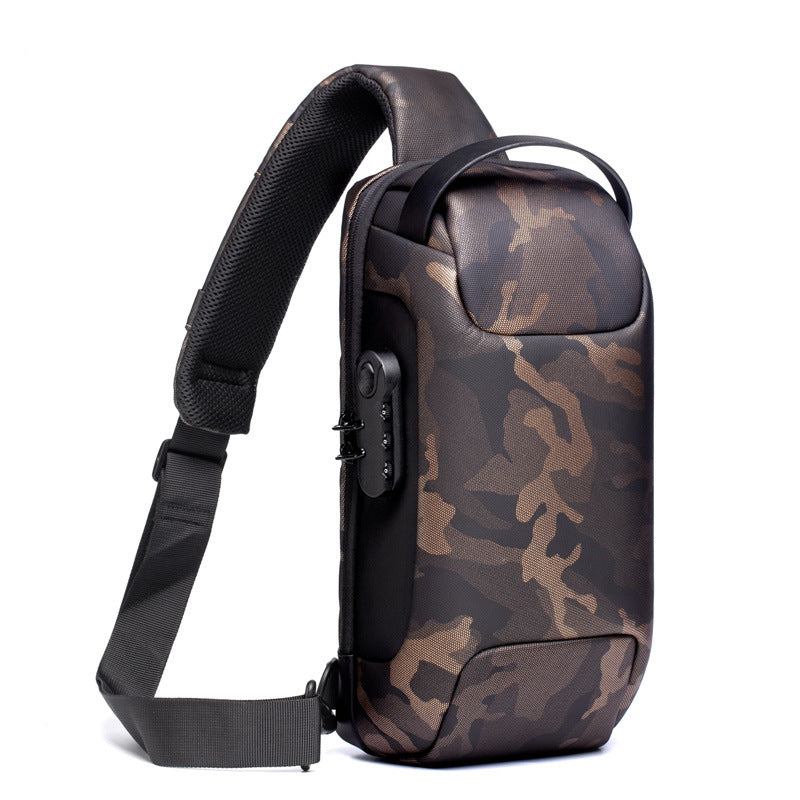 Men’s Waterproof Anti-Theft Sling Bag | USB Travel Chest Bag - Exclusive Edition