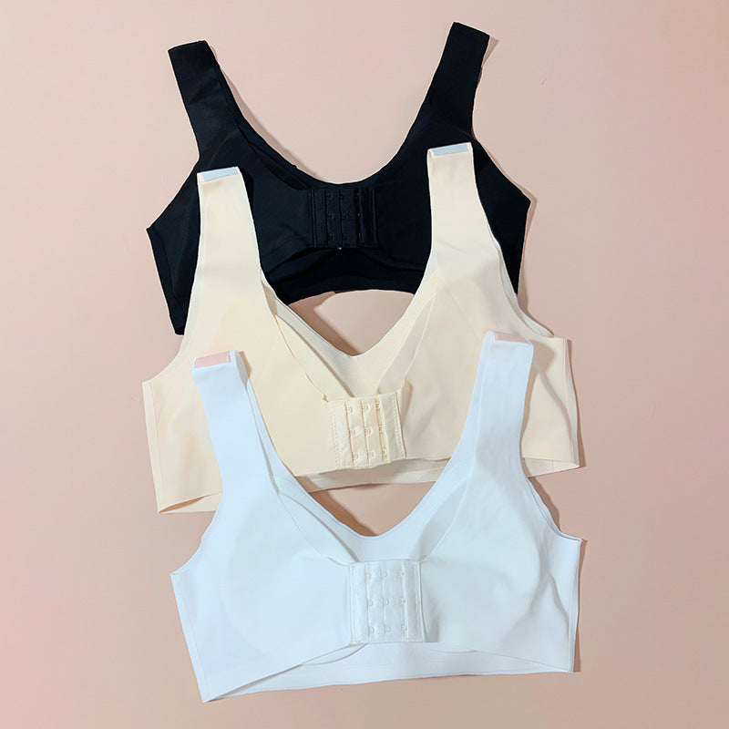 Women's Wide Strap Wireless Bra | Breathable Comfort Bra - Premium Canvas