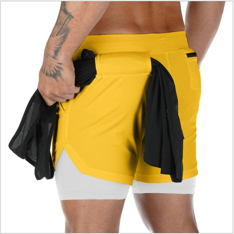 Summer Running Shorts Men 2 in 1 Sports Shorts - Home Decor