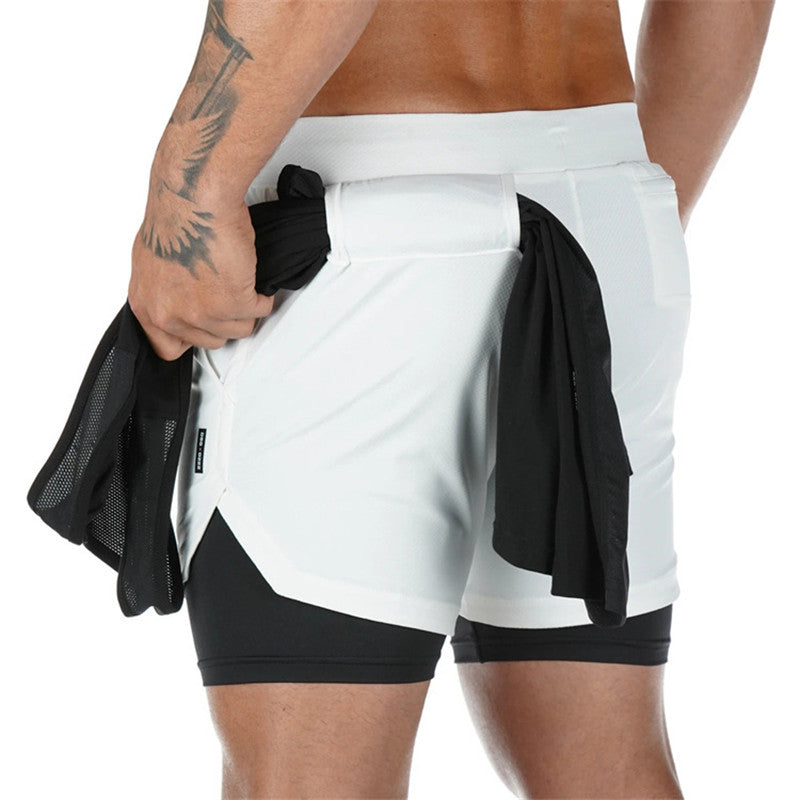 Summer Running Shorts Men 2 in 1 Sports Shorts - Home Decor