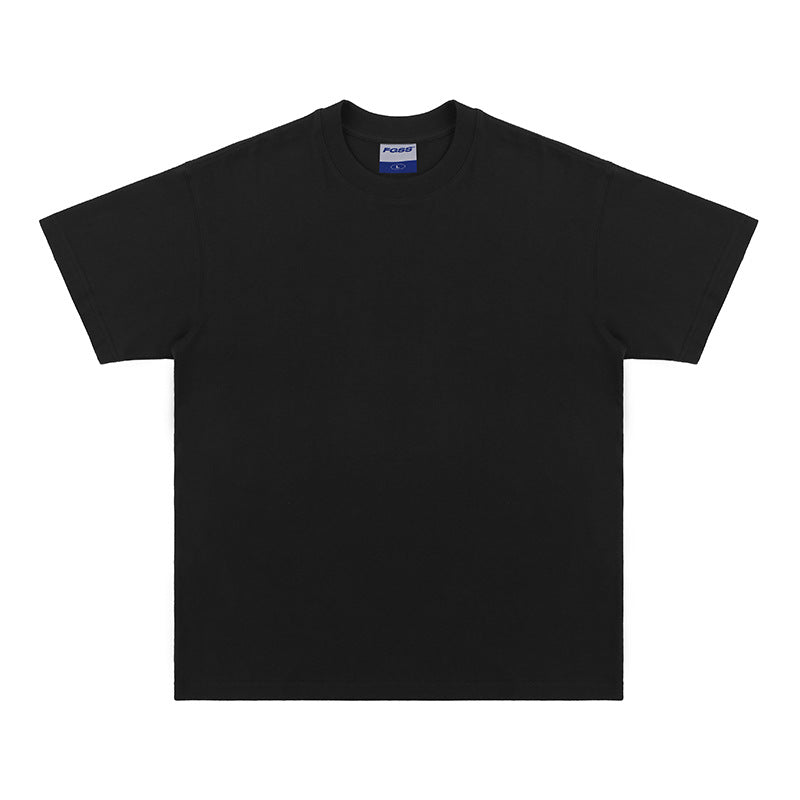 Oversize Loose Cotton Solid Color T-shirt For Men And Women - Fine Art
