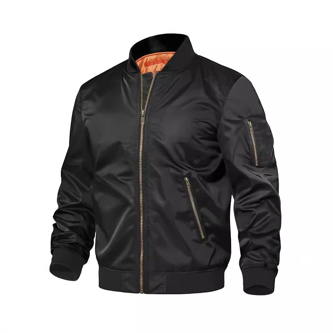 Mens Jacket New Spring Autumn Male Baseball Jackets Pilot Men Outwear Coat Zipper Men's Uniform - Fine Art