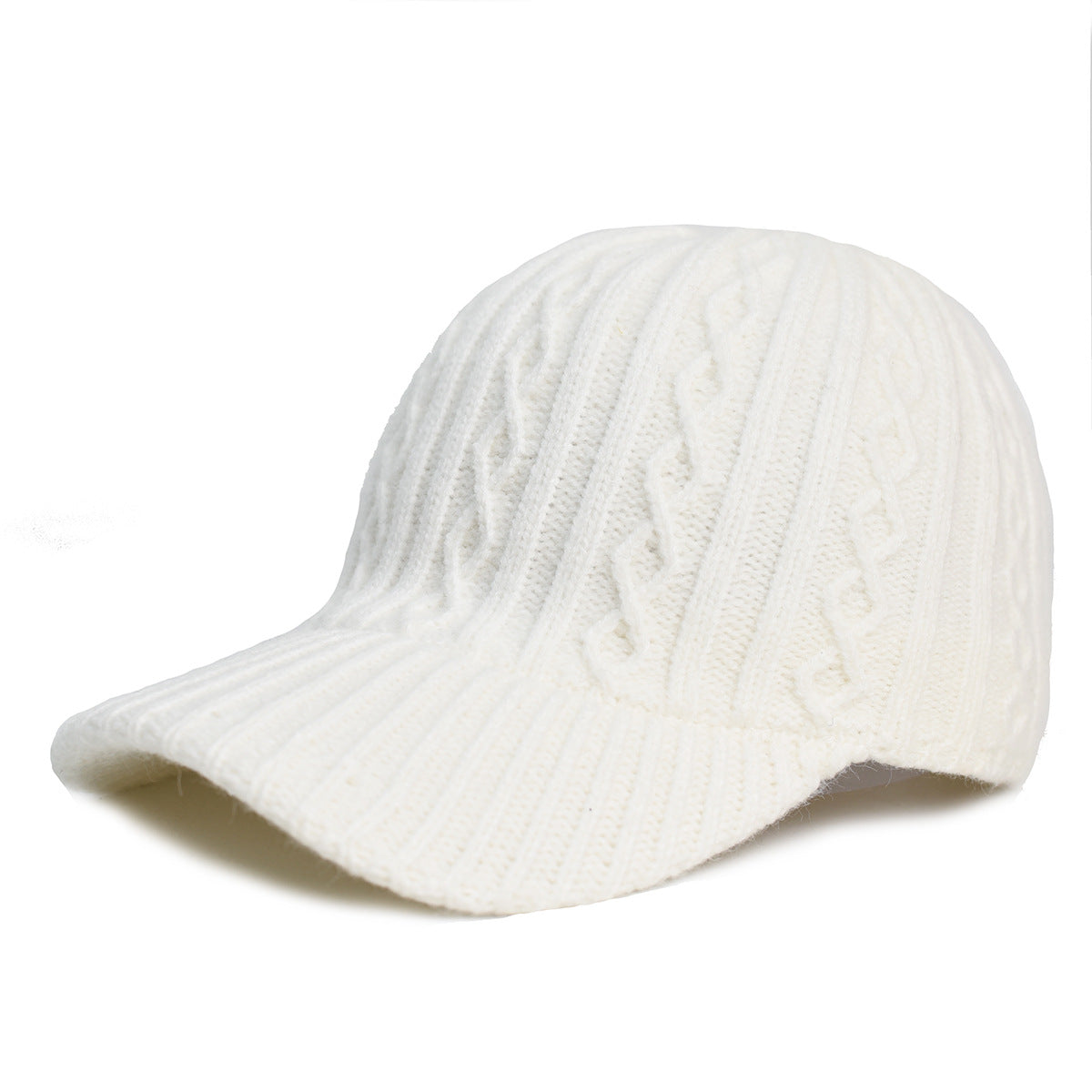 Knitted Wool Baseball Cap | Warm Winter Peaked Hat - Gallery Edition