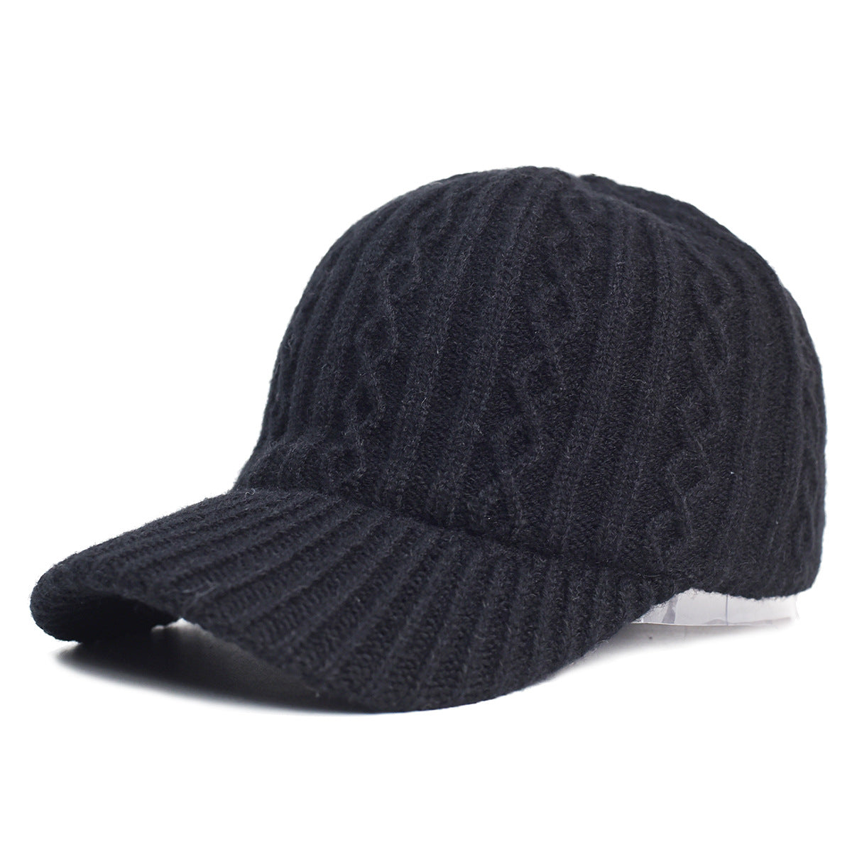 Knitted Wool Baseball Cap | Warm Winter Peaked Hat - Gallery Edition