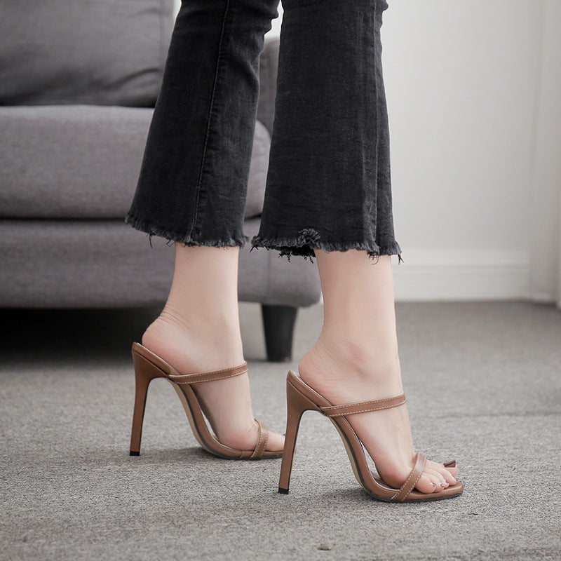 Women's Stiletto Heel Sandals | Elegant Dress Shoes - Artistic Decor