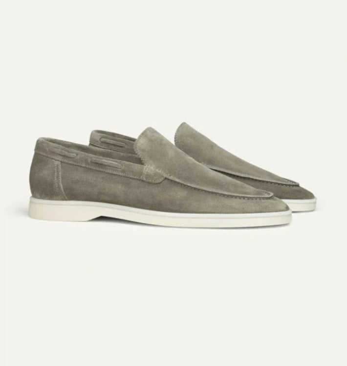 Men's Suede Loafers | Matte Slip-On Casual Shoes - Fine Art