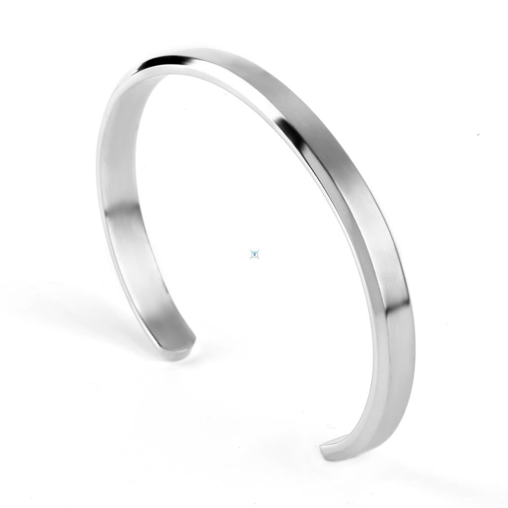Men's Stainless Steel Cuff Bracelet | Classic Jewelry - Home Decor