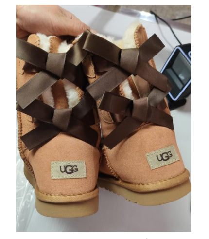 Women's Fur Snow Boots | Warm Winter Bow Ankle Boots - Home Decor