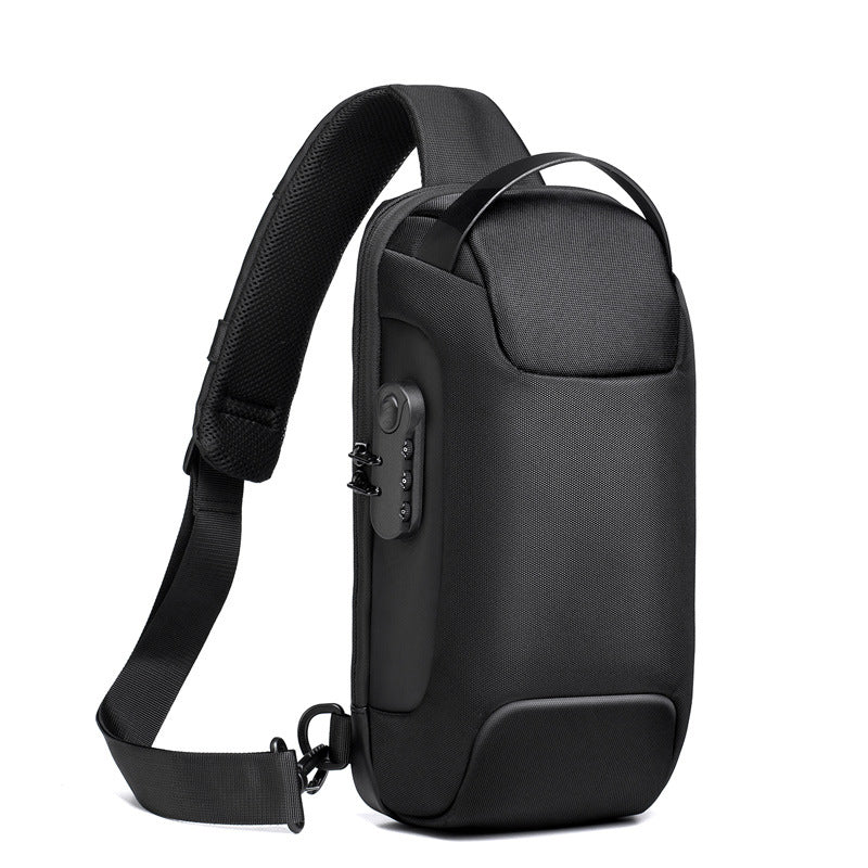 Men’s Waterproof Anti-Theft Sling Bag | USB Travel Chest Bag - Exclusive Edition
