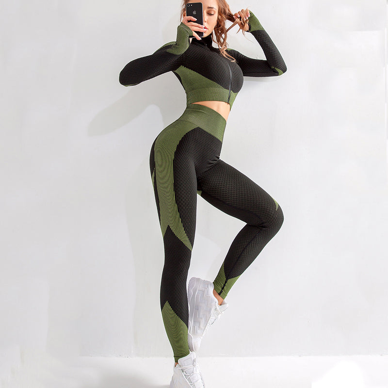 Women's Yoga Gym Set | Seamless Fitness Activewear - Gallery Edition
