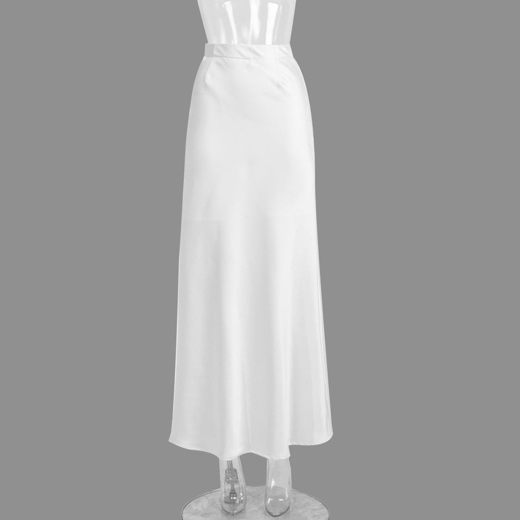 Fishtail Skirt Satin Satin Long - Exclusive Edition