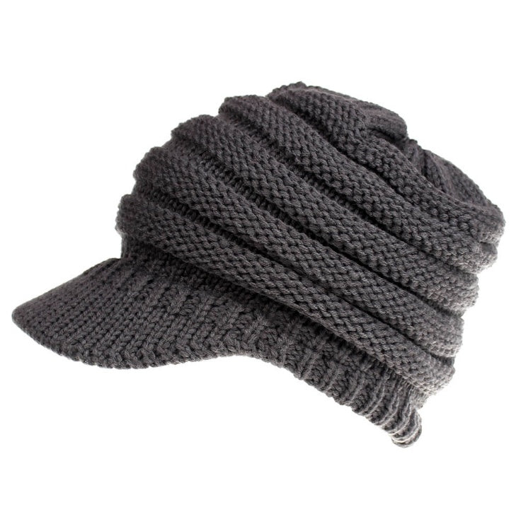 Women's Ponytail Knit Beanie | Warm Winter Knitted Hat - Gallery Edition