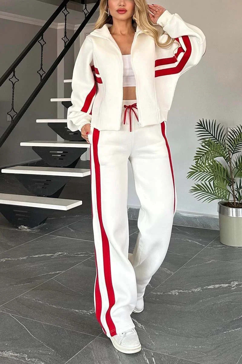Women's White Sports Set | UWANTWOW Fashion Store - Modern Print