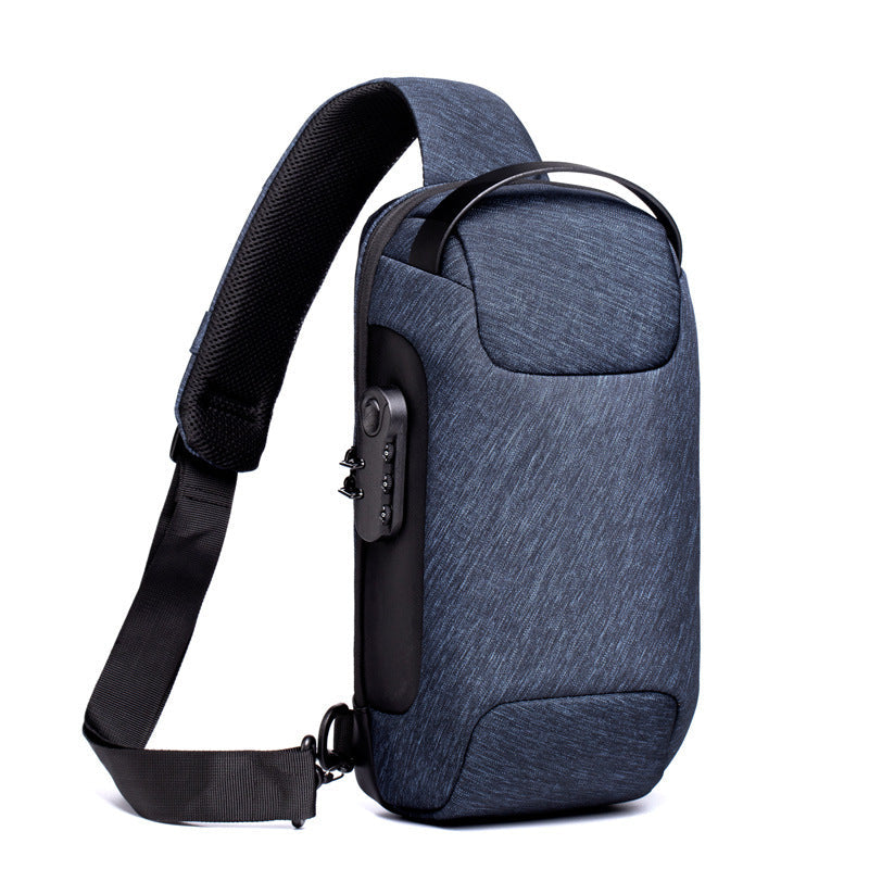 Men’s Waterproof Anti-Theft Sling Bag | USB Travel Chest Bag - Exclusive Edition
