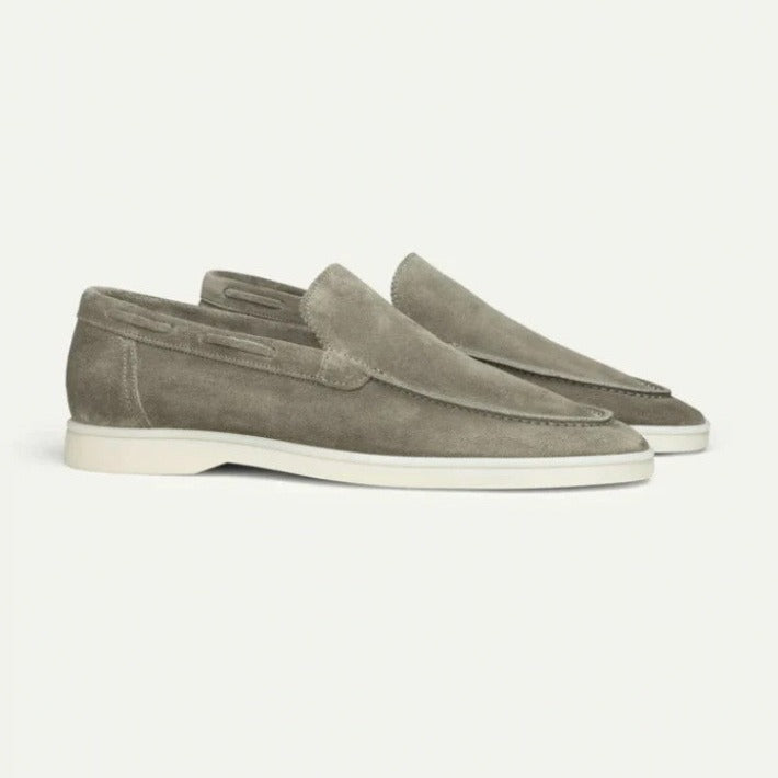 Men's Suede Loafers | Matte Slip-On Casual Shoes - Fine Art