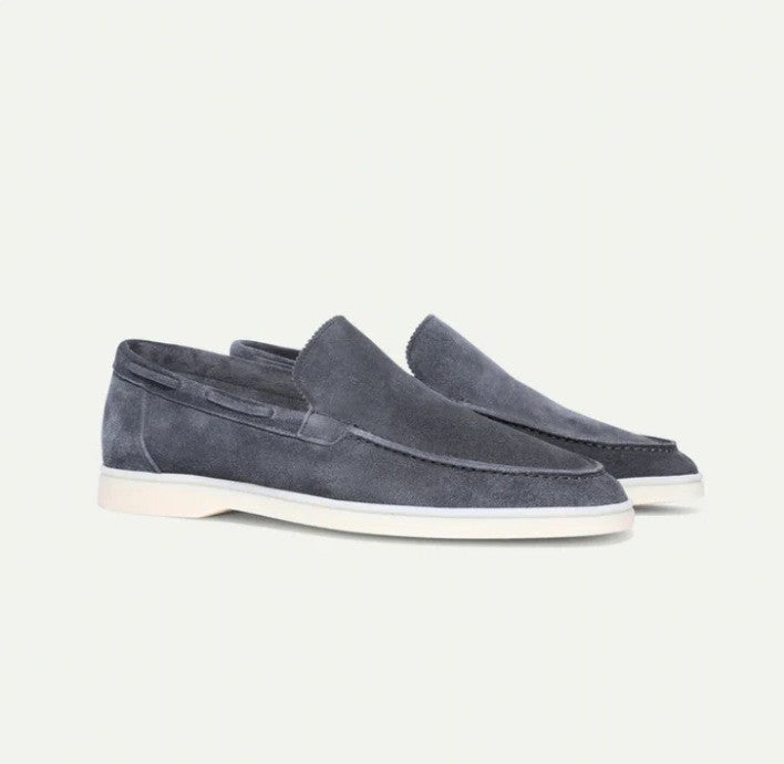Men's Suede Loafers | Matte Slip-On Casual Shoes - Fine Art