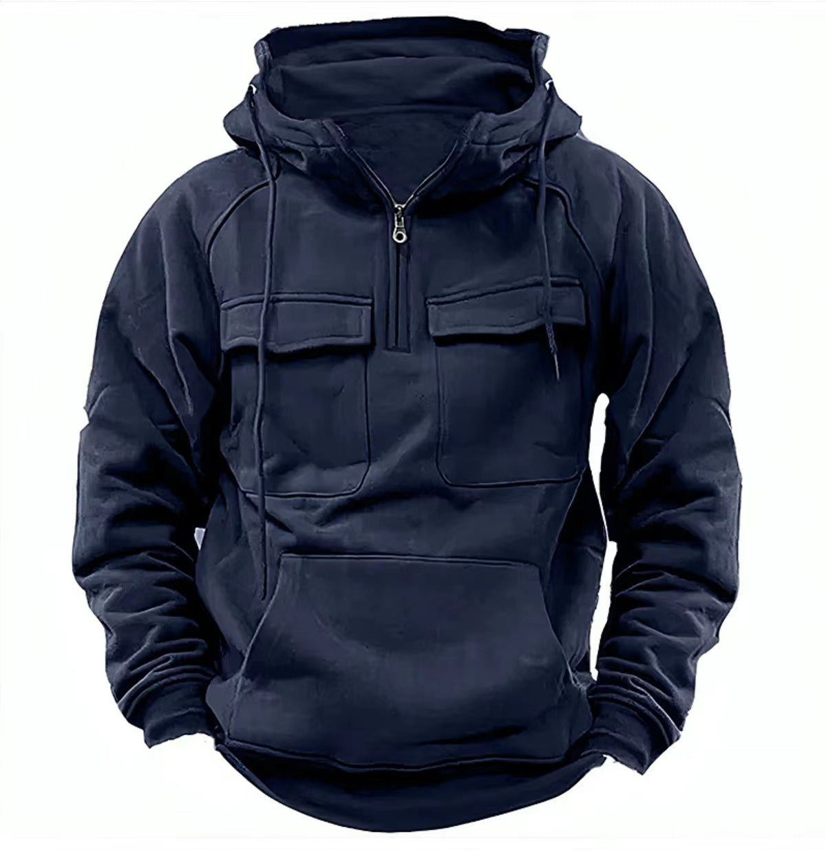 Men's Zip-up Hoodies Sweatshirt With Drawstring And Pocket Design Fashion Casual Sports Sweatshirt - Exclusive Edition