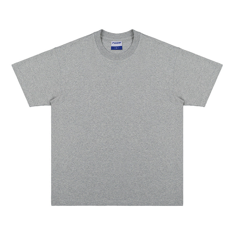 Oversize Loose Cotton Solid Color T-shirt For Men And Women - Fine Art