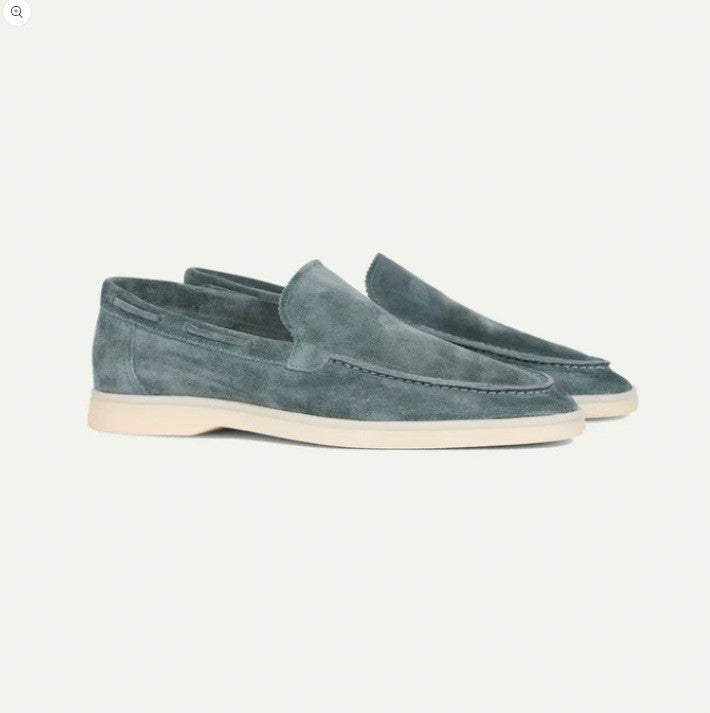 Men's Suede Loafers | Matte Slip-On Casual Shoes - Fine Art