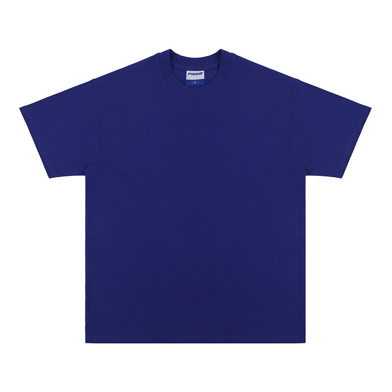 Oversize Loose Cotton Solid Color T-shirt For Men And Women - Fine Art