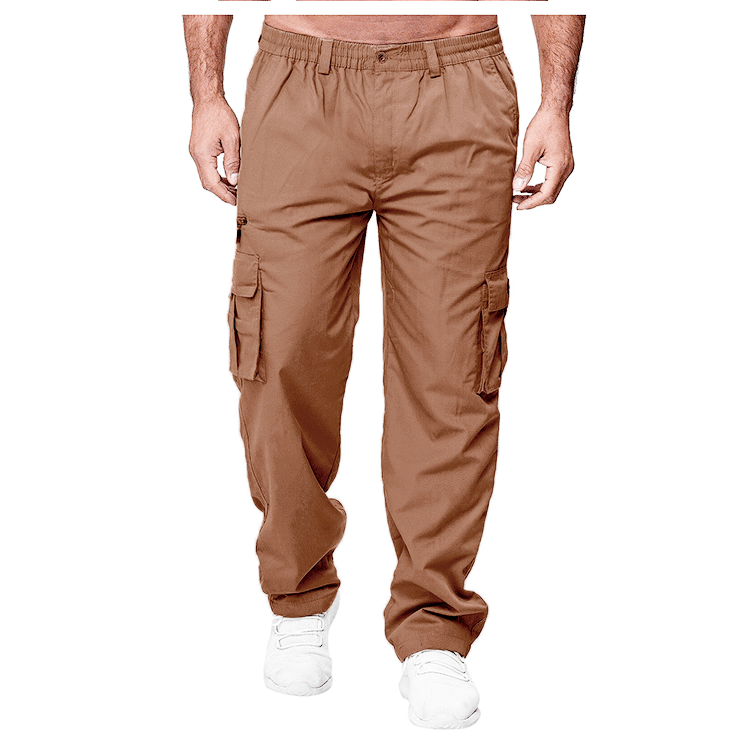 Men's Casual Multi-pocket Loose Straight Cargo Pants - Premium Canvas